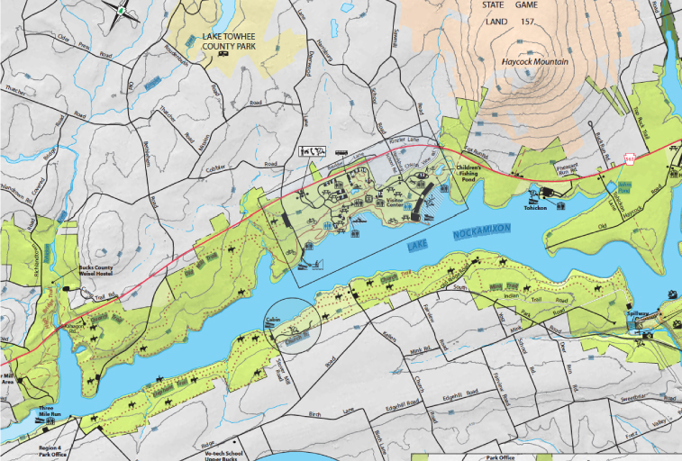 map – Nockamixon State Park